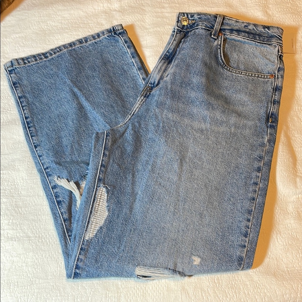 Light Blue Distressed Jeans